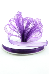Organza Ribbon , Plum, 3/8 Inch x 25 Yards (1 Spool) SALE ITEM